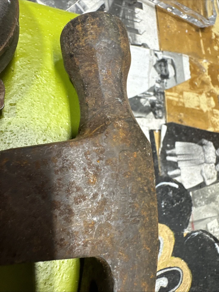 Antiguo y Vintage Lote de Herramientas Martillo Mango Plano Cincel Etc. Foto 4 de 4