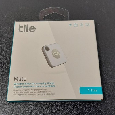 Tile Mate Bluetooth Tracker White Key Finder 200 Ft Range Replaceable Battery