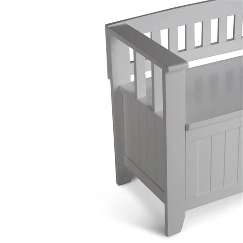 Simpli Home Acadian Entryway Storage Bench - Thumbnail 4