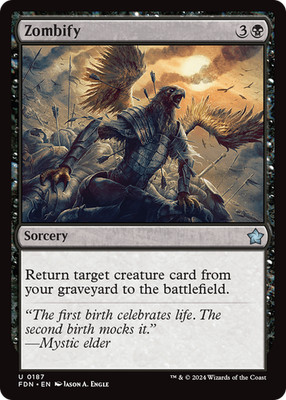 Zombify [Foundations] Magic MTG
