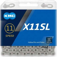 KMC X11SL 11 Speed Bicycle Chain - 1/2 x 11/128 inch, 118 Links