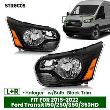For 2015-2022 Ford Transit 150250350 Halogen Headlight Black Wbulb Leftright For 2015-2022 Ford Transit 150250350 Halogen Headlight Black Wbulb Leftright