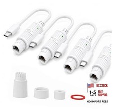 -Pack PoE to USB C Power Adapter, PoE Over Ethernet to 5V USB C Converter 4