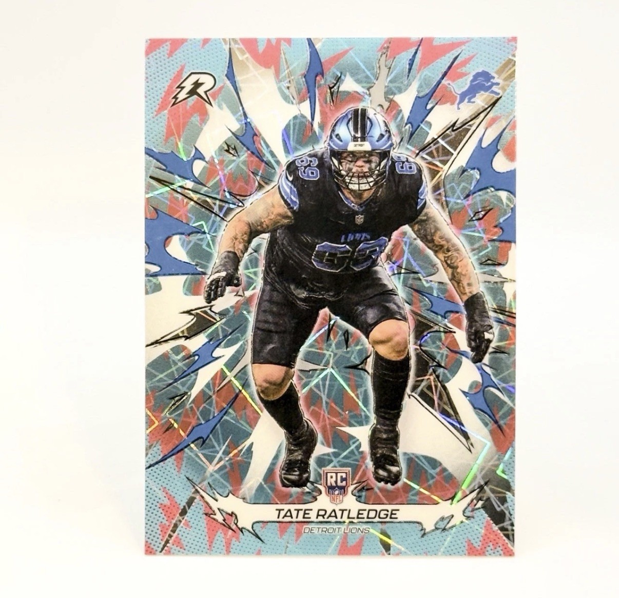 2025 Topps Resurgence - Tate Ratledge #131 Sky Blue & Pink Shock (RC)