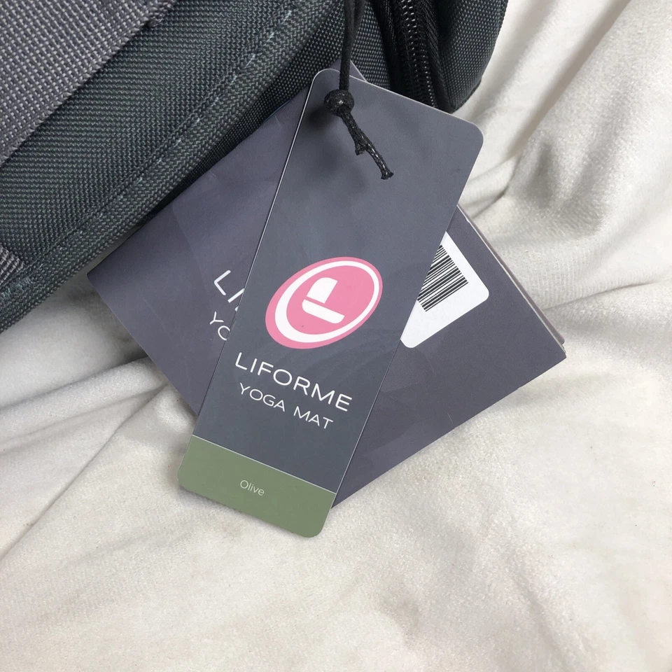 Liforme Original Yoga Mat Free Yoga Bag Included 4.2MM Thick Mat Olive - Image 3 of 4