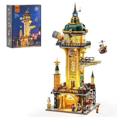 Lumibricks (9070)   Steampunk Wachturm mit Licht   2.744 Klemmbausteine