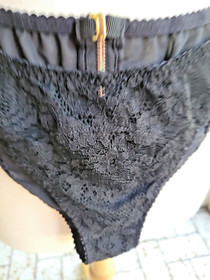 Agent Provocateur Sally Black Zipper 32B Corset/Brief AP3/M