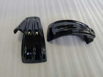 Black Battery Side Covers For Harley M8 Softail Deluxe FLDE Street Bob 18-2021
