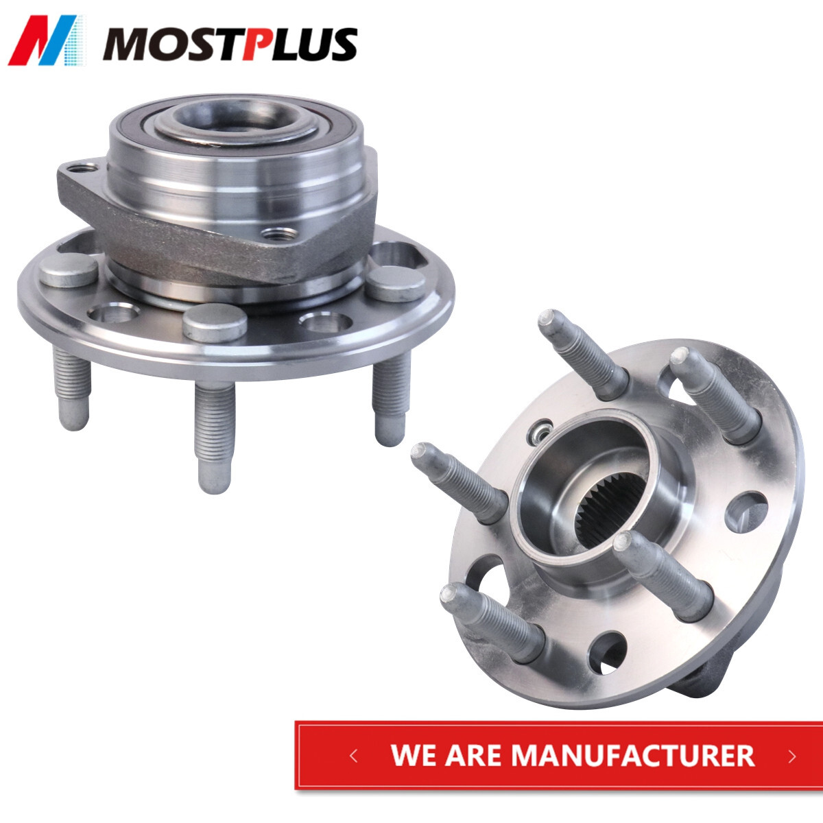 Set(2) Front Wheel Bearing Hubs For Chevy Impala Equinox GMC Terrain 513288 - Foto 11