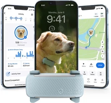Tractive Smart Dog GPS Tracker | Live Pet Tracker with Virtual Fence | Vital Sig