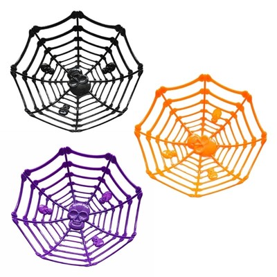 Pack of 4 Plastic Dish Fruit Bowl Convenient Fruit Organizers Candy Bowl