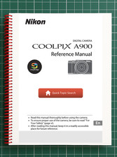 Nikon CoolPix A900   User Reference Manual   207 Pages   Printed  Bound in USA