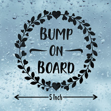 Bump On Board Vinyl Sticker, Car Stickers Camper Stickers Vinyl Decal
