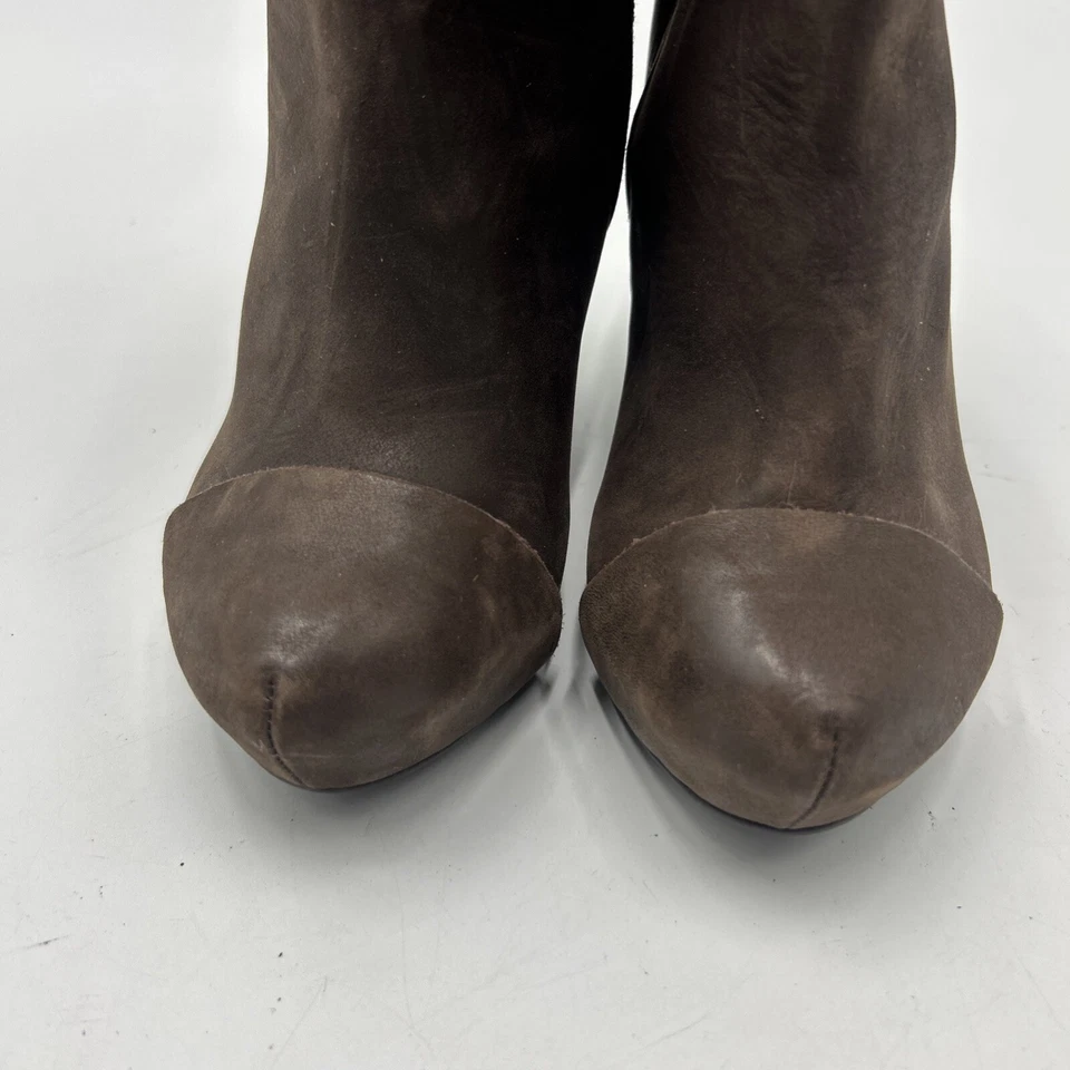 Bota de cuero MAX STUDIO Nestor marrón envejecido para mujer talla 5,5 Foto 3 de 4