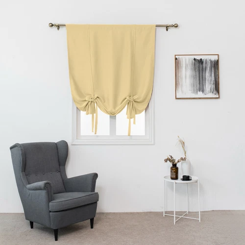 Blockout Short Window Curtains Draperies Shade Drapes Panel Living Room Kitchen - Bild 18 von 38