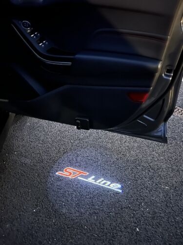 Ford ST Line Door Projector Entry Light Sticker 2pcs LED - Picture 2 of 6