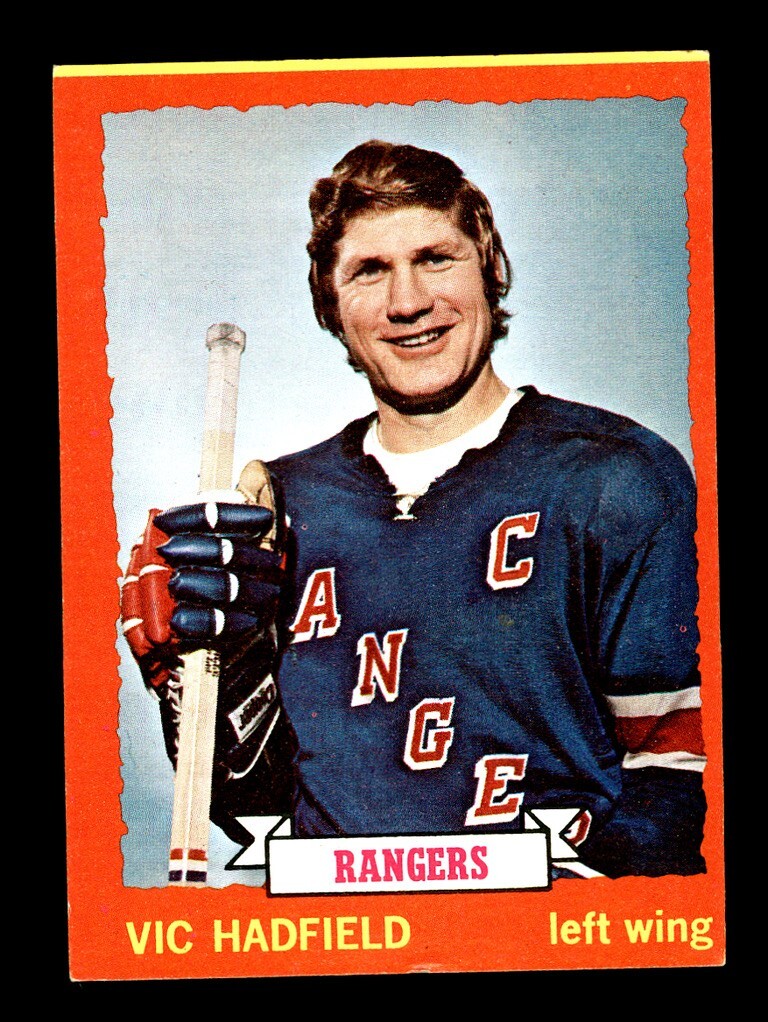 1973-74 TOPPS HOCKEY #181 VIC HADFIELD NEW YORK RANGERS
