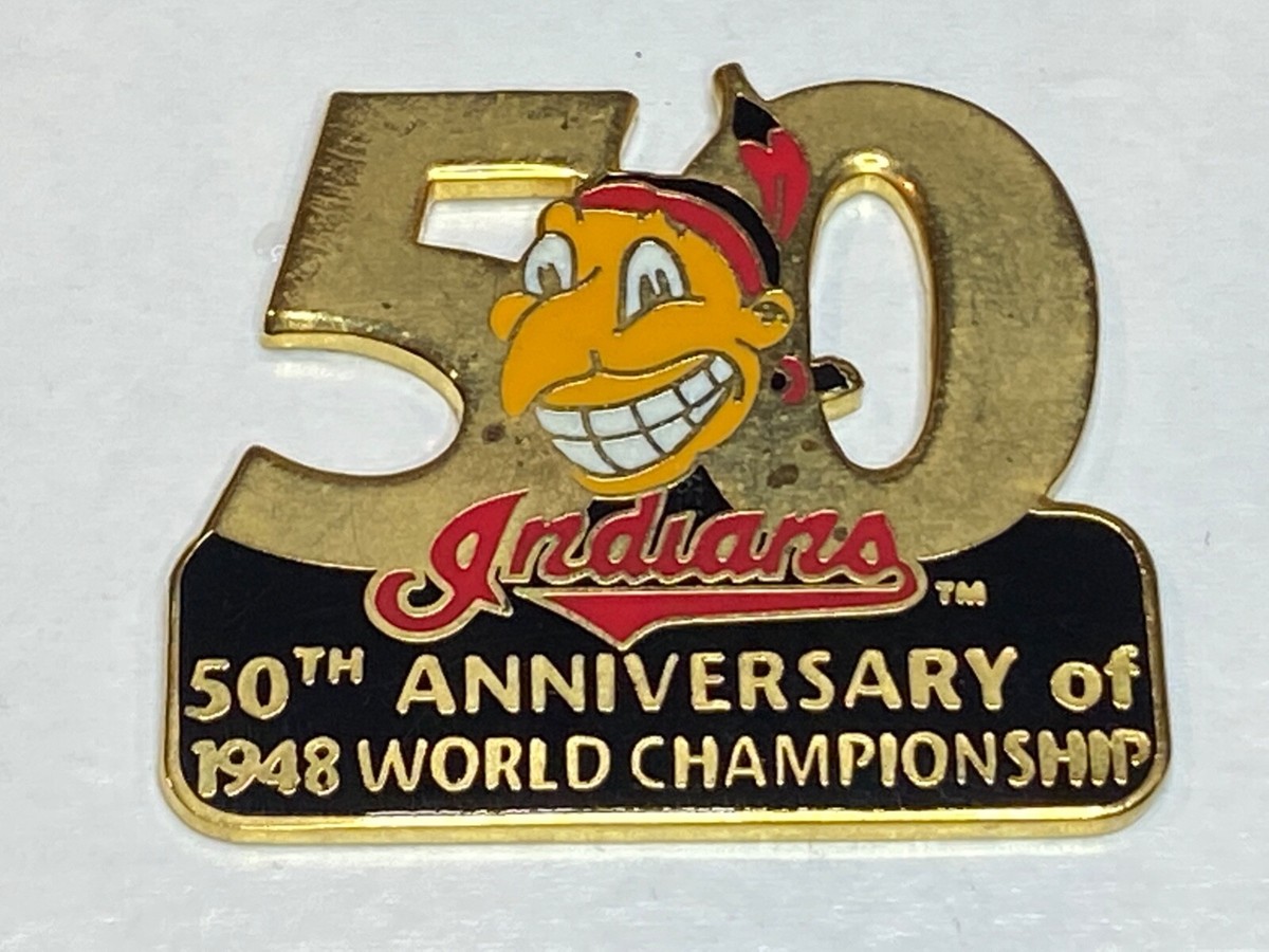 Cleveland Indians Pin 1948 World Series Champions 50th Anniversary