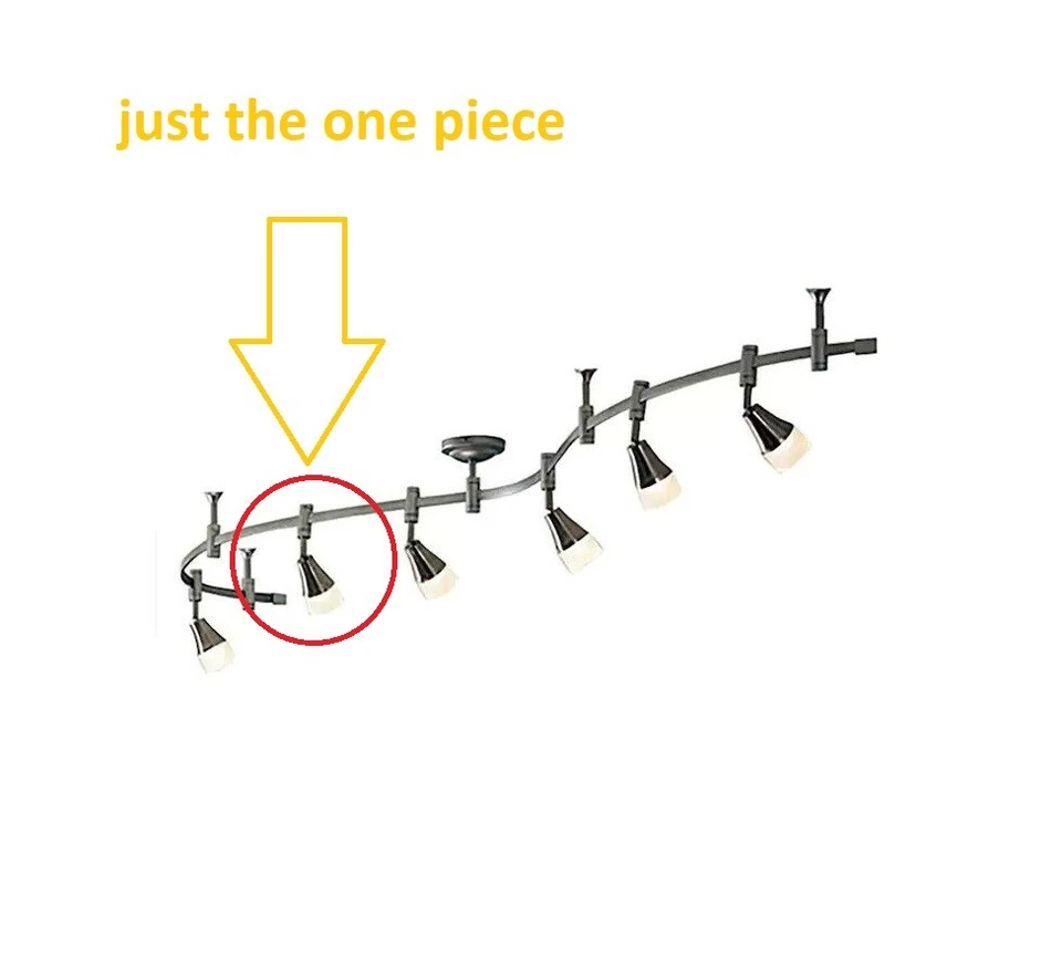 Allen + Roth Sloan Just LED Flex Track Head Níquel # 0809857 / 20272-000 Foto 3 de 4