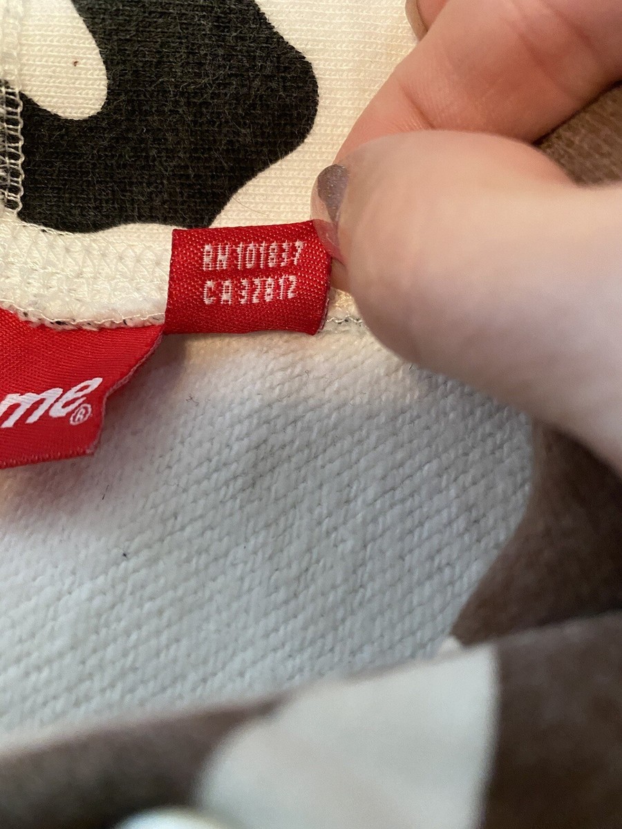 2013 Supreme Urban Cow Camo Box Logo Hoodie - Size Medium