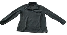 32 Degrees Heat Polar Fleece Pullover Green Woman's Snap Size Large Pre-Owned