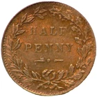 Half Penny Copper Token Spiel Mark Play Money #10847