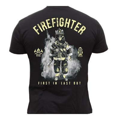 Rescue Point Feuerwehr Firefighter Fireman Firemen Herren Men's Kurzarm T-Shirt
