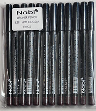 NABI LIPLINER PENCIL, L29 HOT COCOA, 0.04 OZ. 12 PACK-FREE SHIPPING