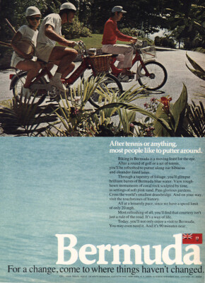 1971 Bermuda: After Tennis or Anything Vintage Print Ad