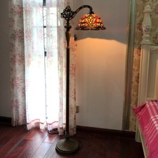 Tiffany-style 1 Light Victorian Reading Stain...