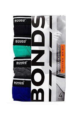 Mens Bonds Basic Fashion Hipster Brief Jocks 8 Pack Underwear 100% Cotton  M38DM4