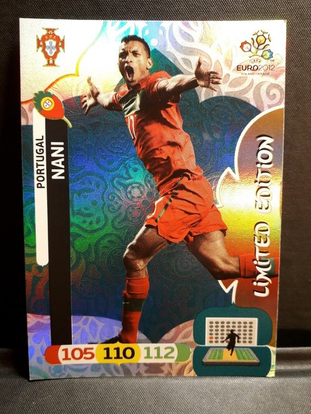 Adrenalyn XL Euro 2012 Nani Portugal Limited Edition PANINI