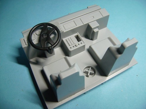 Playmobil 3318,Containerfahrzeug Ersatzteil,Sitze,Armaturenbrett mit Lenkrad