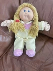 1985 Cabbage Patch Girl Dirty Blond Pigtails / Blue Eyes Tooth Dimples