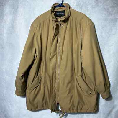 Forecaster of Boston Men's Large Full length Coat Jacket Tan