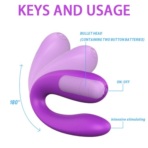 Waterproof-Vibrator-Bullet-G-Spot-Dildo-Clit-Massager-Vibe Couple Women Sex Toy - Picture 20 of 22