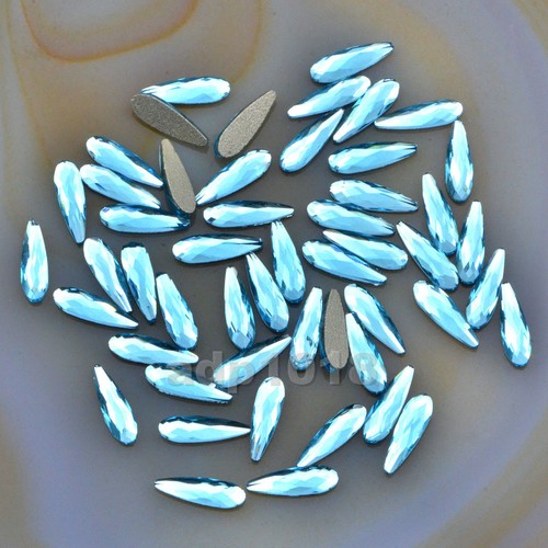 3x10 mm Top Qualität Tschechische Kristall Strass Flatback Nail Art Dekoration - Bild 15 von 20