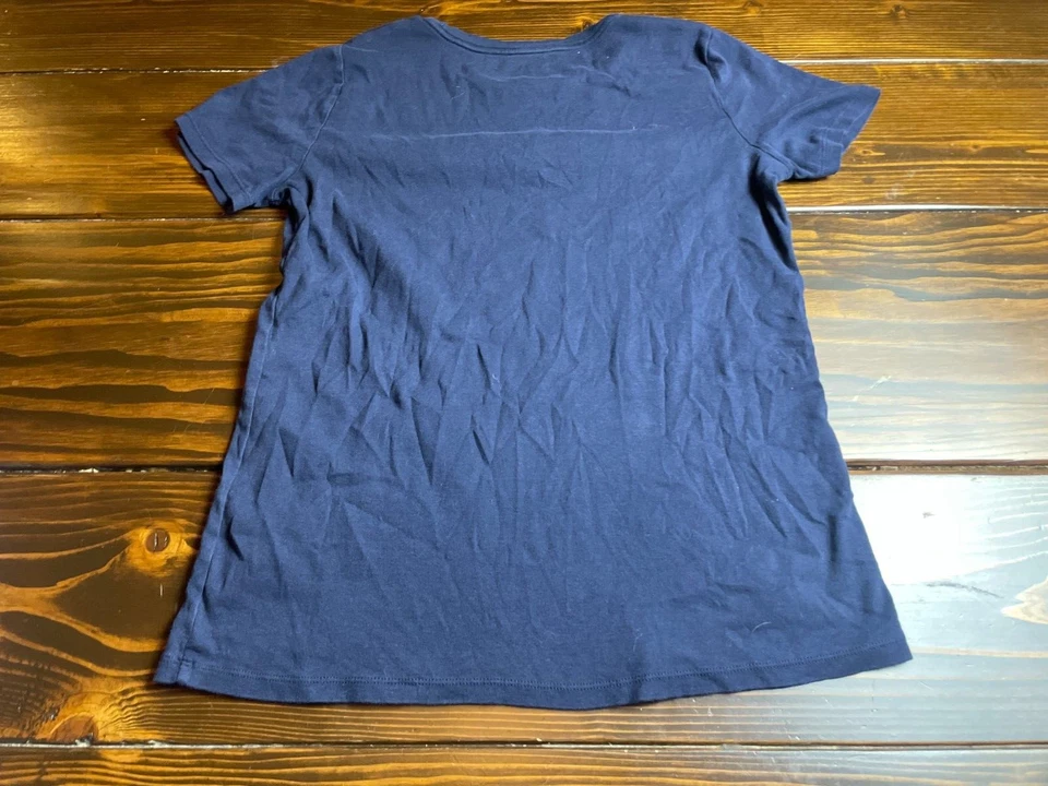 Merona Shirt Women's Size XL Blue The Ultimate Tee Solid Plain Short Sleeve - Image 2 of 4