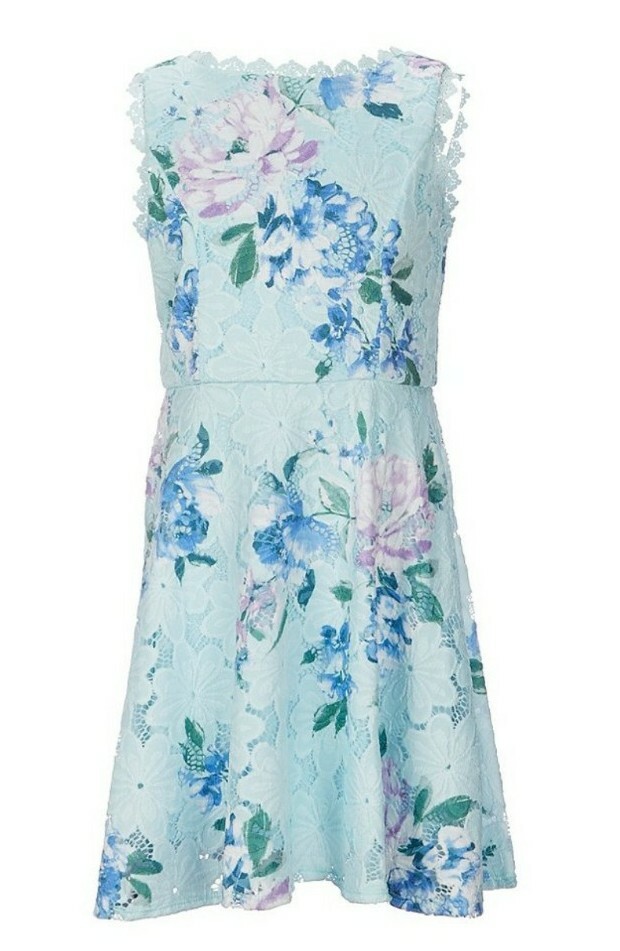 I.N. Girl Big Girl's Sleeveless Floral-Printed Lace Fit & Flare Dress-Size-16 | eBay I.N. Girl Big Girl's Sleeveless Floral-Printed Lace Fit & Flare Dress-Size-16 | eBay