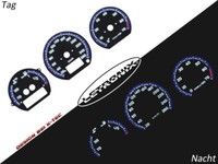 Selbstleuchtende Tachoscheiben Plasma Tacho VW Corrado Passat VR6 G60 D#