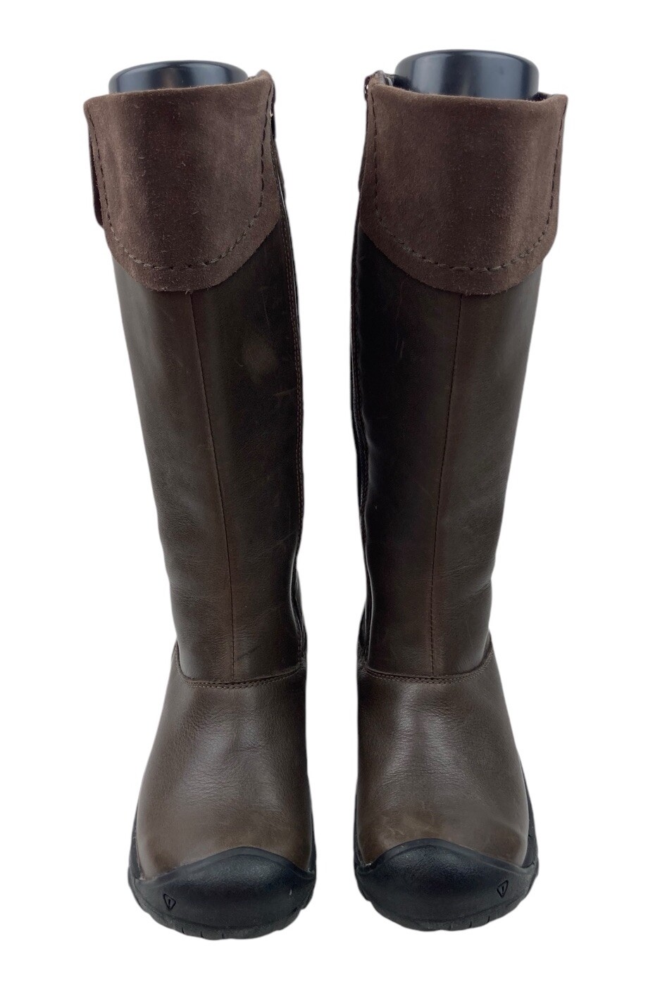 Stivali Keen Laken in pelle marrone alti equitazione ranchwear impermeabili EU 35