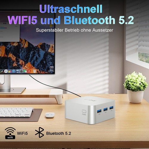NEU 2024 Mini PC Windows 11 Pro Intel 12th 512GB SSD Bis zu 2TB Computer Desktop - Photo 15/36