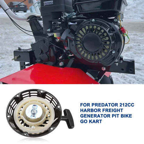 Recoil Pull Starter Start Fit 212cc Harbor Freight Predator Engine 6.5 hp Black - Picture 10 of 16