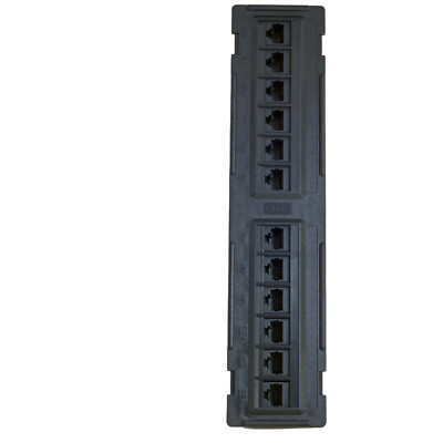 Cat6 12 Port Patch Panel 2 Pcs Pack Free Same Day Shipping- USA Seller