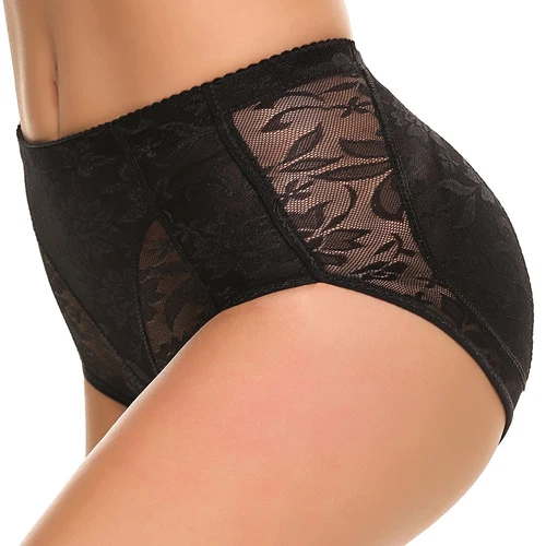 Mujeres Calzoncillos Lift Ropa con Forma Glúteos Acolchada Ropa Interior Potenciador Breves Encaje Bragas - Imagen 6 de 15
