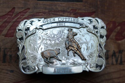 Vtg Irvine Jachens Sterling Silver Open Cutting 1961 Western