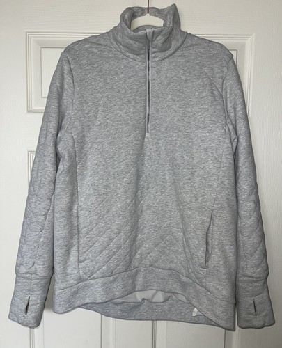 - Lululemon Forever Warm Pullover Heathered Vapor | SIZE: 10 - Picture 4 of 13