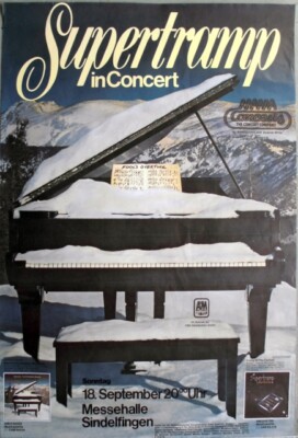 SUPERTRAMP - 1977 - In Concert - Even In The Quit Tour - Poster - Sindelfingen