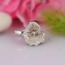 Natural Raw Herkimer Diamond 925 Silver April Birthstone Gemstone Ring For Gift