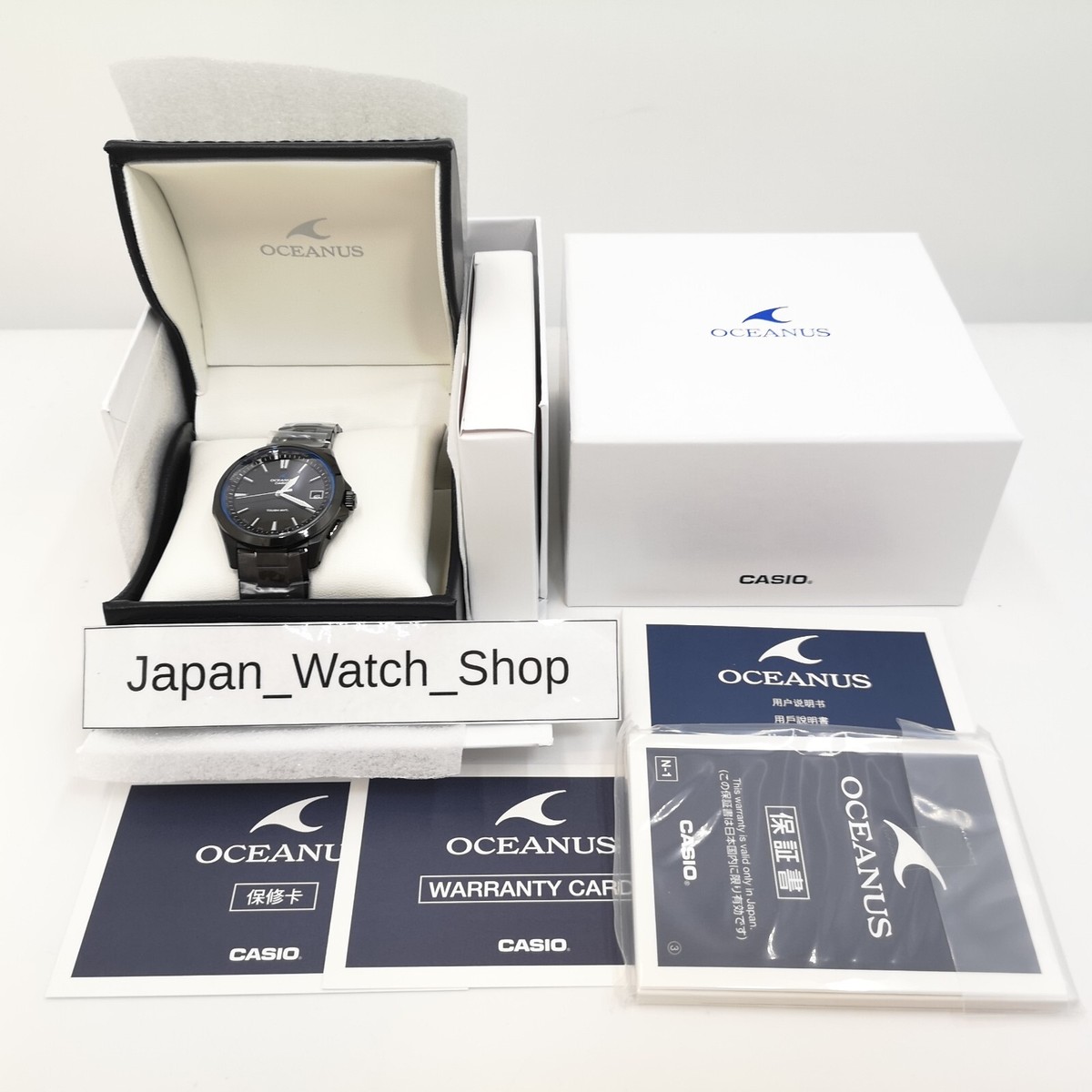 CASIO OCEANUS OCW-S100B-1AJF Black Titanium Radio Solar Men's